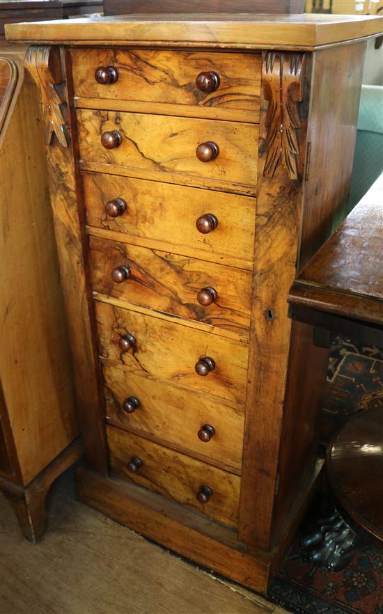 Walnut Wellington chest